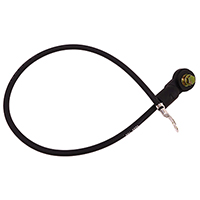 71 Chevrolet/ GMC Truck V8 Small Block Negative Ground Battery Cable, Black, Side Post