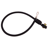 71 Chevrolet/ GMC Truck V8 Big Block Negative Ground Battery Cable, Black, Side Post