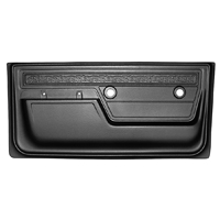 72 Deluxe Interior Door Panels, Black, Pair