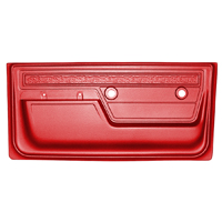 72 Deluxe Interior Door Panels, Red, Pair