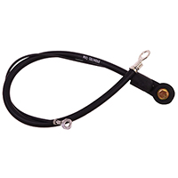 72 Chevrolet/ GMC Truck V8 Big Block Negative Ground Battery Cable, Black, Side Post