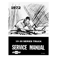 72 Chevrolet Truck Shop / Service Manual