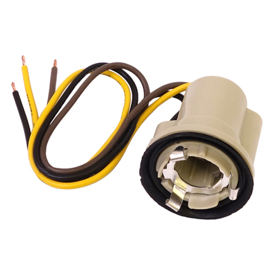 73-80 Park/Tail Light Socket & Pigtail with Round Headlights