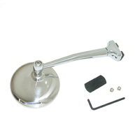73-87 3 Inch Round Peep Mirror w/ Straight Arm