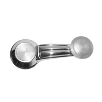 73-76 Chrome Window Crank Handle with Clear Knob, & Clip