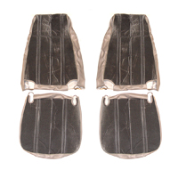 73-87 Blazer Front High Back Buckets,Vinyl/Velour Seat Upholstery, Gray/Charcoal