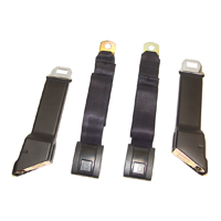 Original Style Seat Belts, Bucket Seats, Black, LH or RH