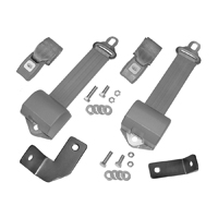 73-87 Black Bucket Seat Retractable Seat Belts, Replacement