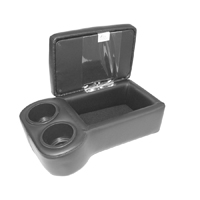 Light Graphite-Gray Vinyl Bench Seat Center Console