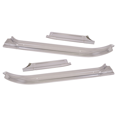 73-76 Truck 4 Pc Aluminum Door Sill Plate Set