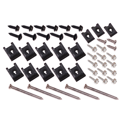 73-87 Chevrolet/GMC Truck Dash Instrument Bezel & Cluster Hardware Kit, Chrome