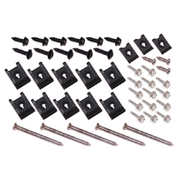 73-87 Chevrolet/GMC Truck Dash Instrument Bezel & Cluster Hardware Kit, Black