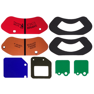 83-87 Chevrolet/GMC Truck Dash Instrument Cluster Indicator Lens Set, 8 Pieces