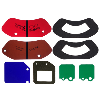 83-87 Chevrolet/GMC Truck Dash Instrument Cluster Indicator Lens Set, 8 Pieces