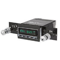 73-87 Truck Retrosound Long Beach Radio W/Black Face