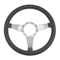 67-81 Camaro Volante Steering Wheel, Black 3 Spoke