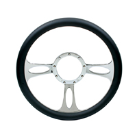 Black Shadow Style Billet Aluminum Steering Wheel