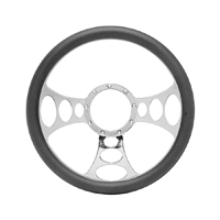 Black Bandit Style Billet Aluminum Steering Wheel