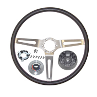 73-87 Black Comfort Grip Steering Wheel Kit