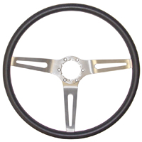 67-70 Chevrolet Car Cushion Grip Steering Wheel, Black