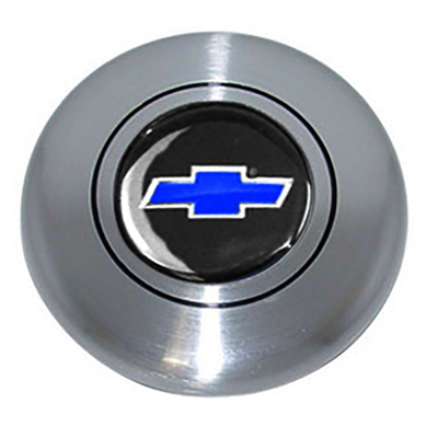 73-87 Chevrolet Truck Comfort Grip Horn Button, Blue Bowtie
