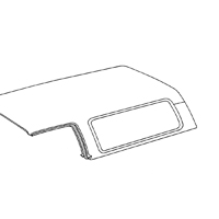 73-75 Blazer LH Door Glass To Body Weatherstrip