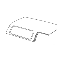 73-75 Blazer RH Door Glass To Body Weatherstrip