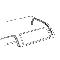 76-91 Blazer Rear Glass To Top Seal