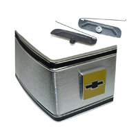 73-80 Chevrolet Rear Cab Corner Molding, with Bow Tie Emblem, RH