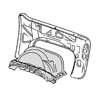 73-80 Front Inner Fender Well, LH