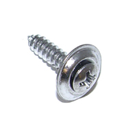 #8 x 3/4 Chrome Screw W/Large Washer Head