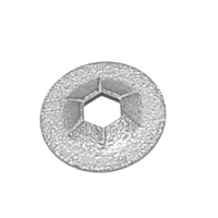 1/8 Stud Size Round Push In Nut