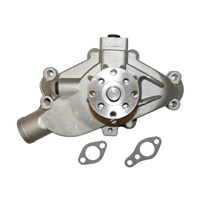 67-68 Camaro Water Pump Aluminum Small Block Natural Finish