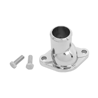 Straight Up Thermostat Housing, Chrome