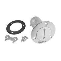 Chromed Brass Flush Mount Fuel Filler