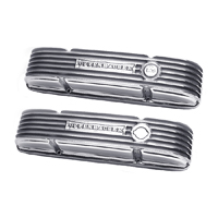 47-87 Truck SB, Polished Offenhauser Finned  Aluminum Valve Covers, Tall