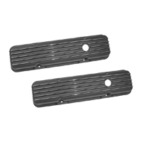 73-87 Black Finned Valve Cover, S/B
