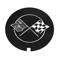 GM LT-1 Valve Cover Cross Flag Emblem, RH