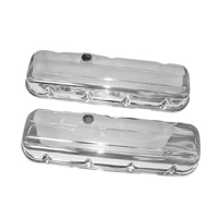 Big Block Chrome Valve Covers Short W/ Baffle
