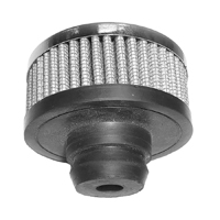 Universal Chrome Breather Cap Push In W/ Washable Filter