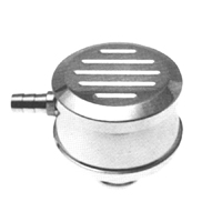 Polished Aluminum Push-In Breather Cap-Ball Milled, W/ PCV Valve