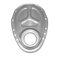 Bare Steel SB Timing Chain Cover, Reproduction