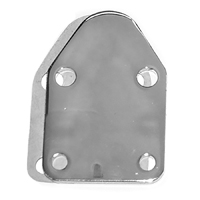 73-87 Chrome Small Block Fuel Pump Block Off Plate & Gasket.