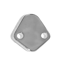 73-87 Chrome Big Block Fuel Pump Block Off Plate & Gasket.