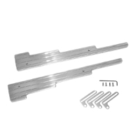 73-87 Chevrolet / GMC Truck  Spark Plug Wire Looms - Ball Milled, Small Block / Big Block, Polished Aluminum, Pair