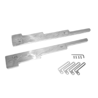 Polished Aluminum Spark Plug Wire Looms, W/ Flames