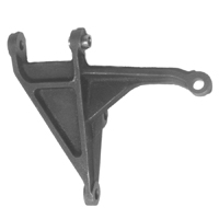 BB Black Lower Alternator Mounting Bracket, O.E. Type