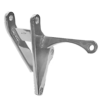 Chrome Alternator Bracket Lower, W/ Short Water Pump, O.E Type