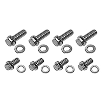 67-87 Steering Gear Box Mounting Bolt Set, Stainless NON Power-Steering