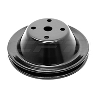 SB Single Groove Black Water Pump Pulley, W/Long Water Pump
